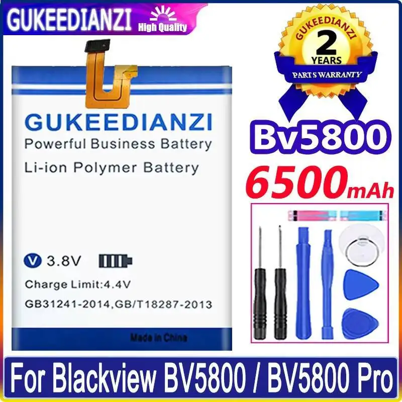

Высокоэффективный аккумулятор мобильного телефона 6500 мАч для Blackview BV5800 Pro