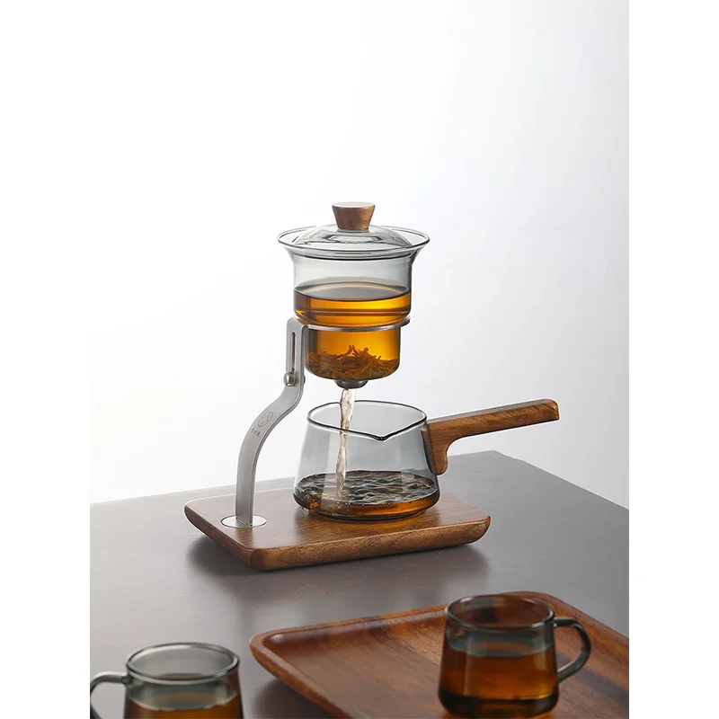 

Fully automatic lazy tea maker, magnetic suction teapot, tea separation glass teapot