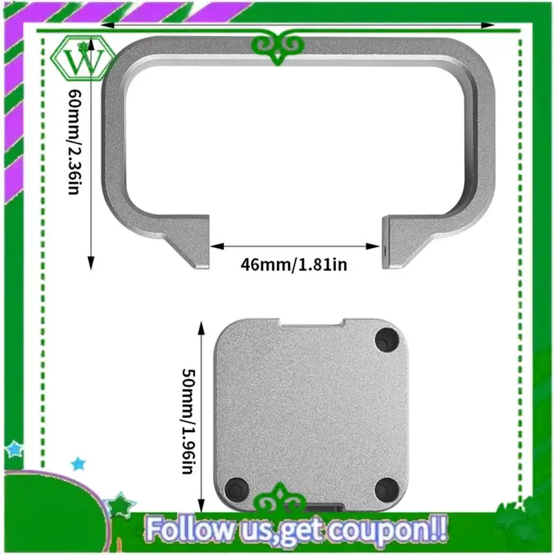 موثوقة-لـ Bambu A1 Mini جميع المقبض المعدني CNC AL6061 مجموعة المواد سهلة الإمساك لأجزاء الطابعة ثلاثية الأبعاد Bambu Lab A1 MINI
