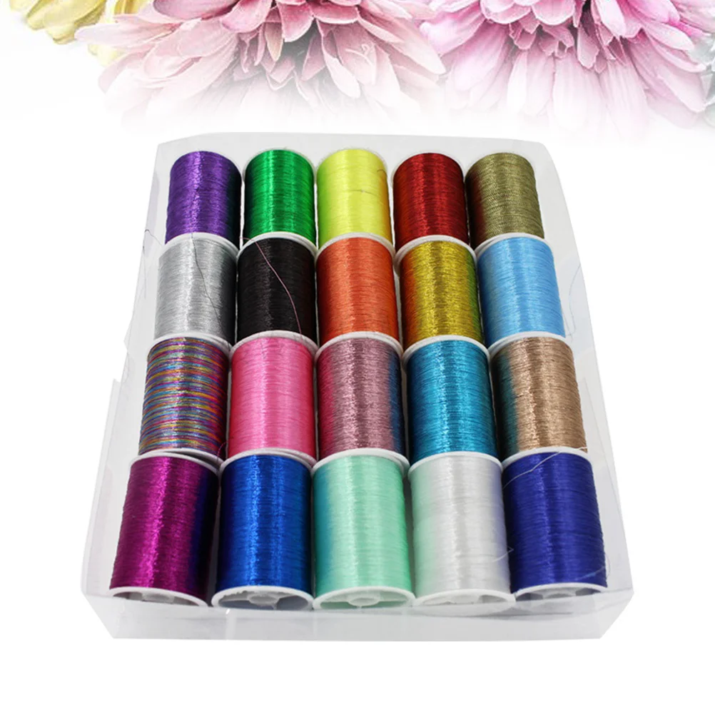 Embroidery Kits Quilting Hand Thread Bobbin Embroidery Machine Thread Embroidery Thread Metallic Thread Set