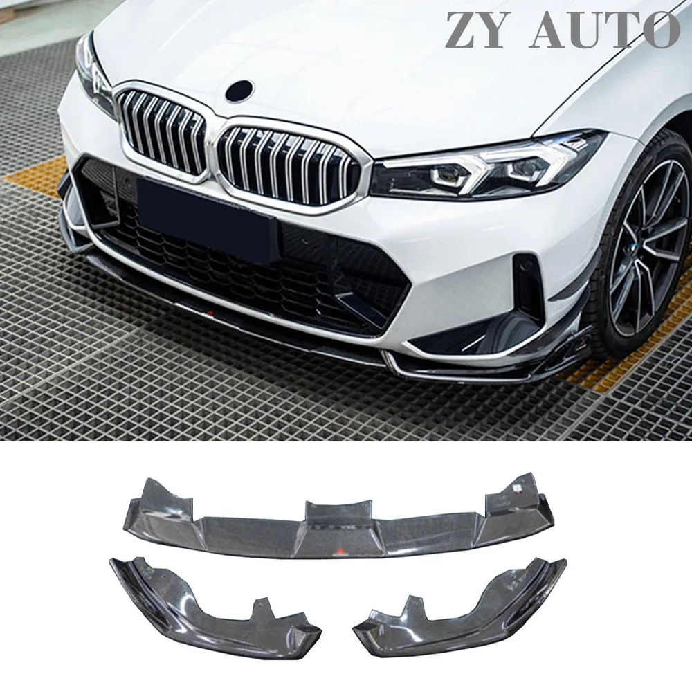 For BMW 3 Series G20 2023 2024 2025 Carbon Fiber Front Lip Front Splitter Car Exterior Modification Accessories