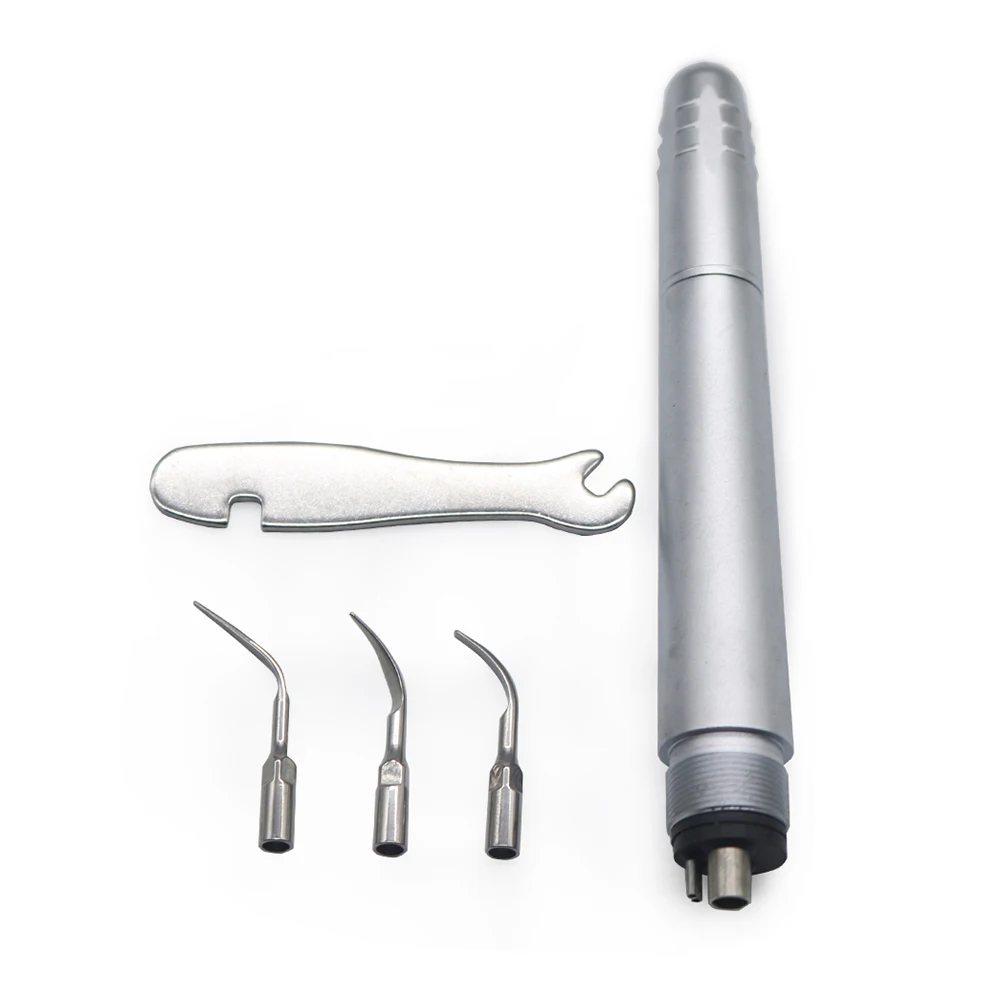 

Dental Ultrasonic Air Perio Scaler Handpiece Hygienist 3 Tips G1 G2 P1 2/4 Holes Fit EMS