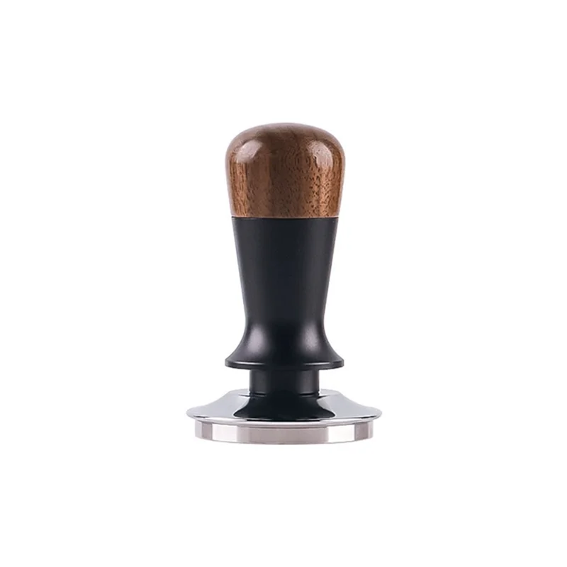B59B-Flat Base 51MM Espresso Tamper Constant Force Impact Coffee Distributor Leveler Tool
