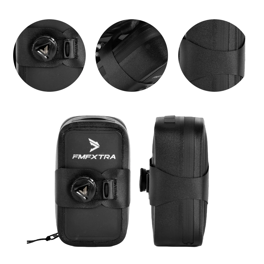 

Сумка для велосипеда под сиденьем, велосипедная седельная сумка с ремешком, велосипедная сумка с ручкой и замком, водонепроницаемая велосипедная сумка 0,5 л, портативная для езды на открытом воздухе