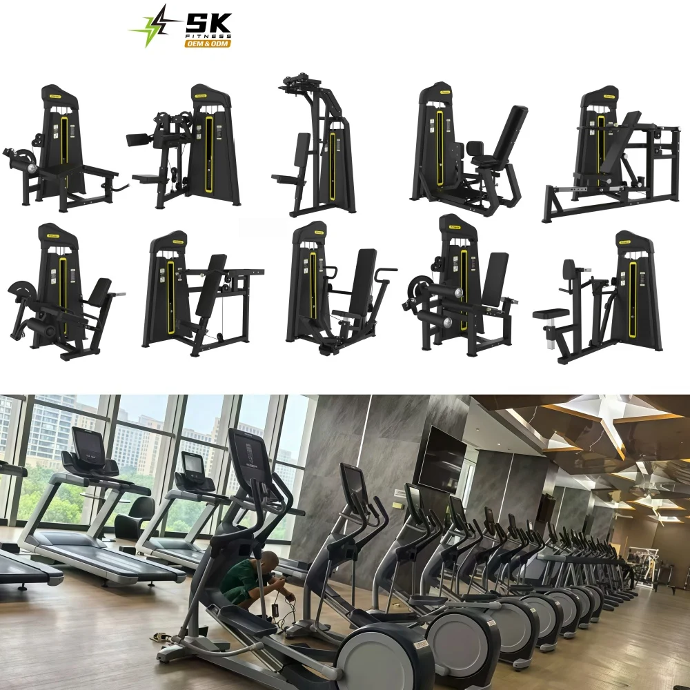 

SK Full Set Adjustable Fitness Center Bodybuilding Equipment Package Free Weight Strength Training Sport Machines Legs