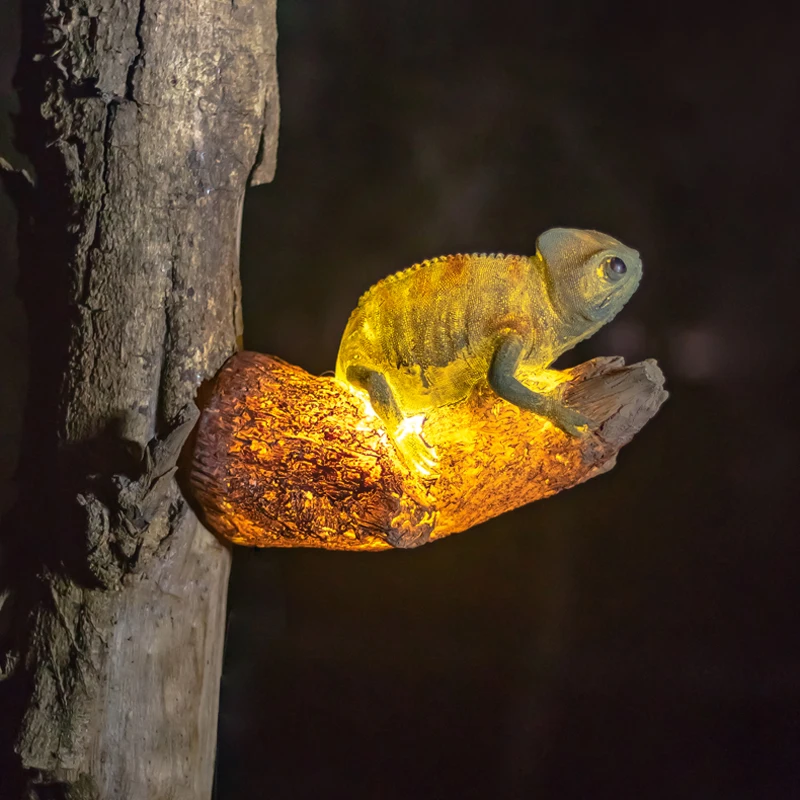 Modern Creative Features Animal Lizard Landscape Area Night Street Lights Garden Park Zoo G4 Led Decorative Wall Lamps