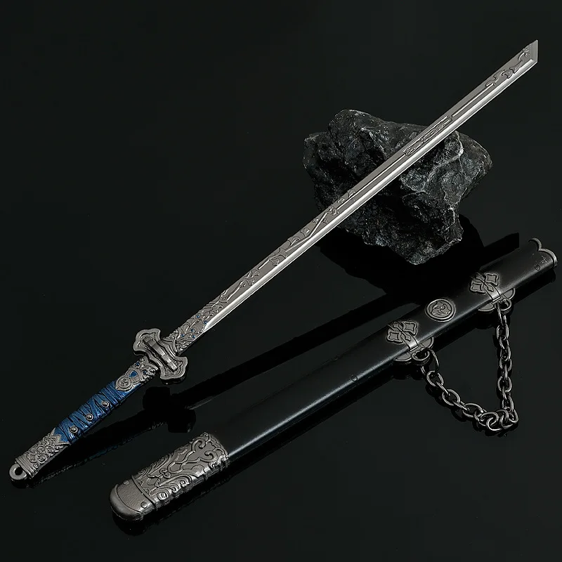 22 cm Cangyuan Diagramm Anime Waffe Modell Meng Chuan Tang Horizontale Messer Figur Dekorationen Katana Samurai Messer Spielzeug Schwert Geschenk