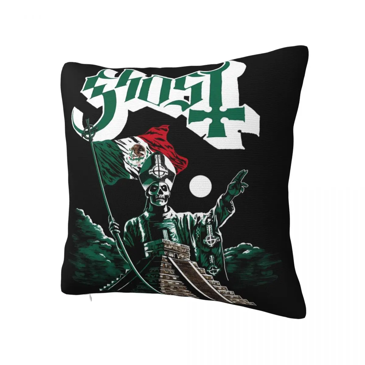 Pillow Cover G-Ghost Rock Music Graphic Cushion Cover Flag Fashion Pillow Case For Living Room Chair Pillowcases