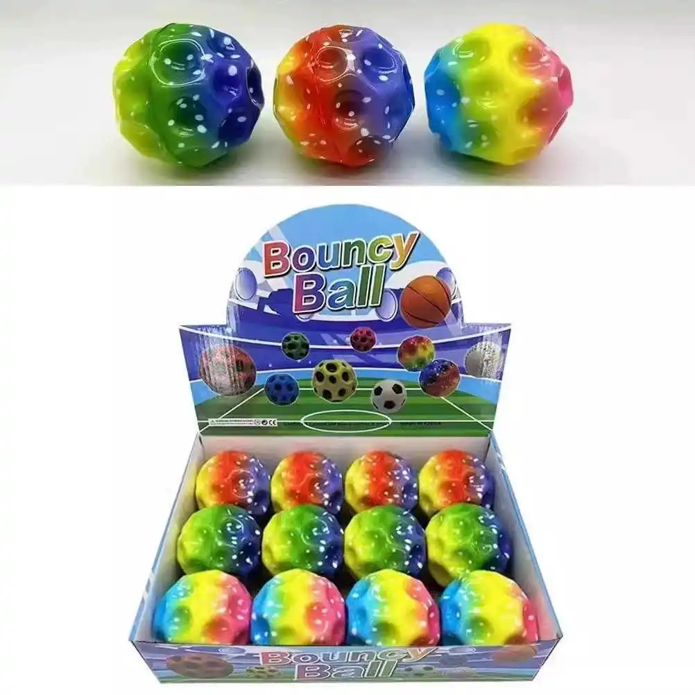 ลูกบอลเด้งสูงพิเศษ 2 ลูก ของเล่นฝึกการประสานมือและตา บรรเทาความเครียด ลดความวิตกกังวล สำหรับเด็กและผู้ใหญ่