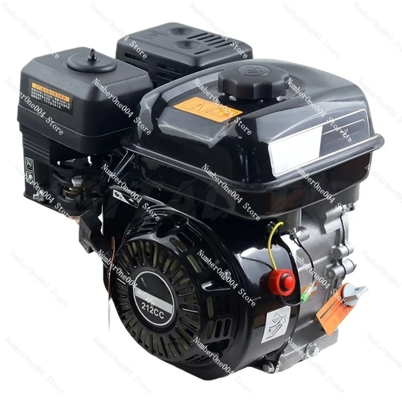 

For Horizontal Shaft Gas Engine Electric Start 4 Stroke 210CC Engine OHV Air Cooled Pull Start Motor 3600rpm