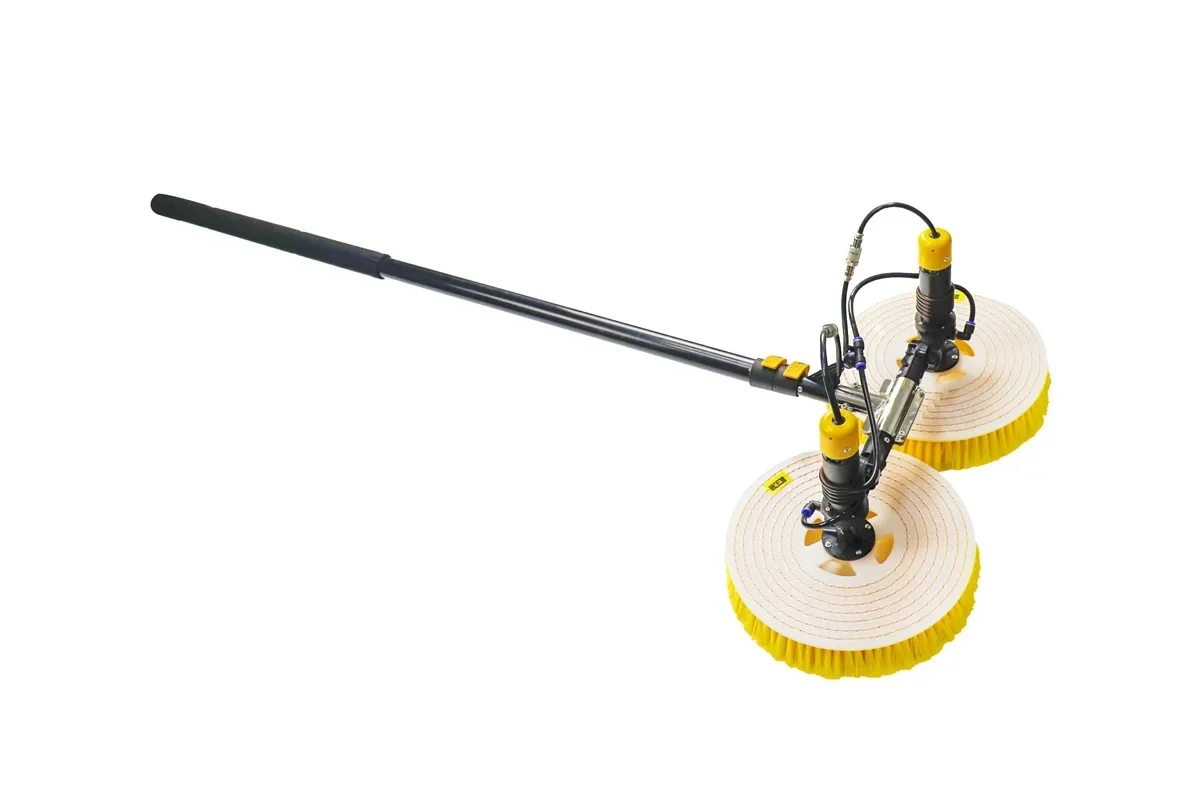 7.5m solar photovoltaic cleaning machine electric cleaning brush window roof cleaner telescopic pole tools