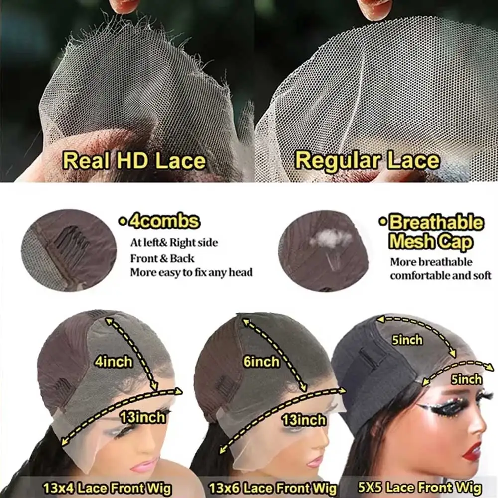 Highlight Wigs Colored Straight Lace Front Human Hair Wigs For Women Honey Blonde Straight 13x4 Hd Lace Frontal Wigs Human Hair - Image 6