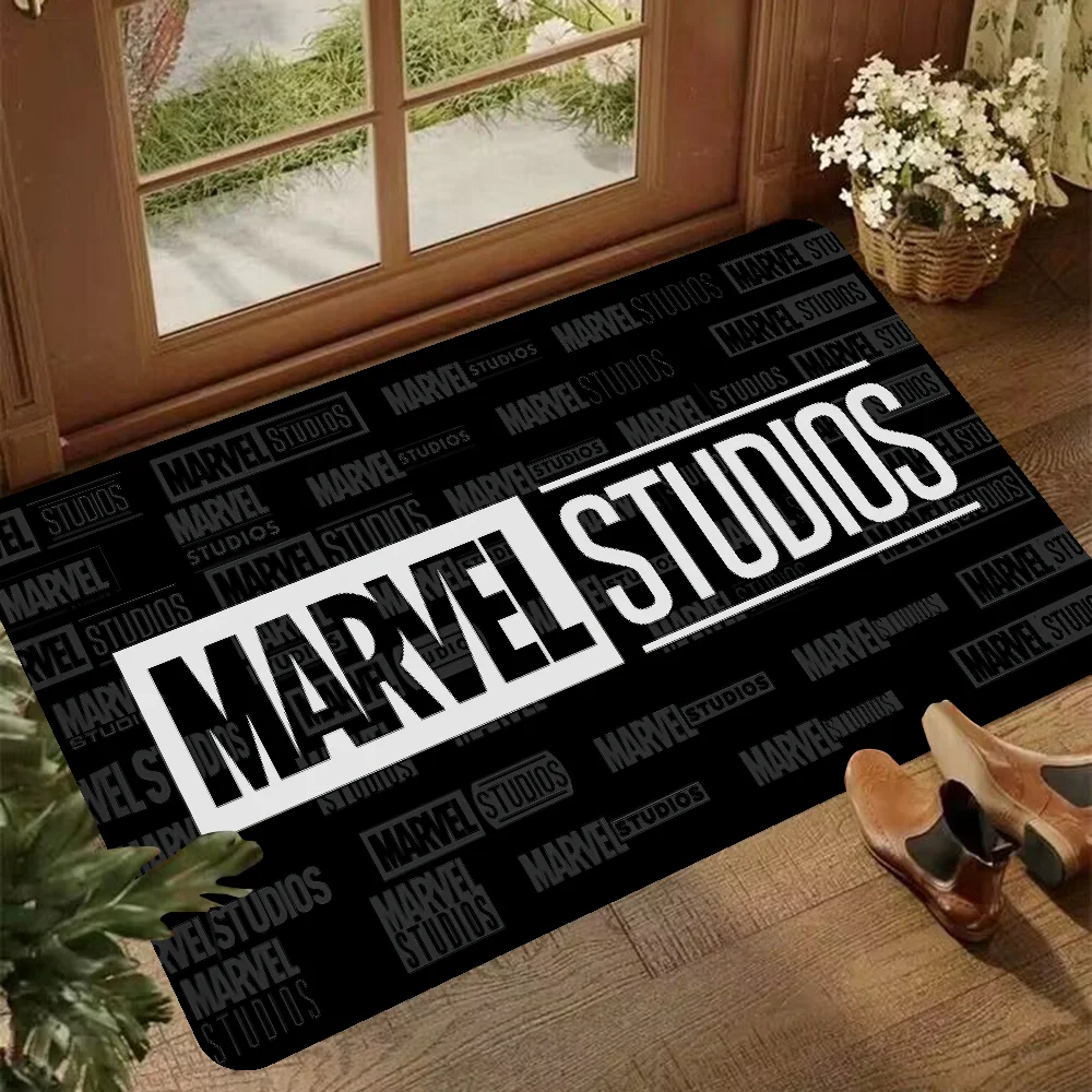 Hot Movie M_Marvels logo Floor Mat Kids Room Bedroom Decoration Balcony Anti-Slip Doormat Living Room Welcome Rug