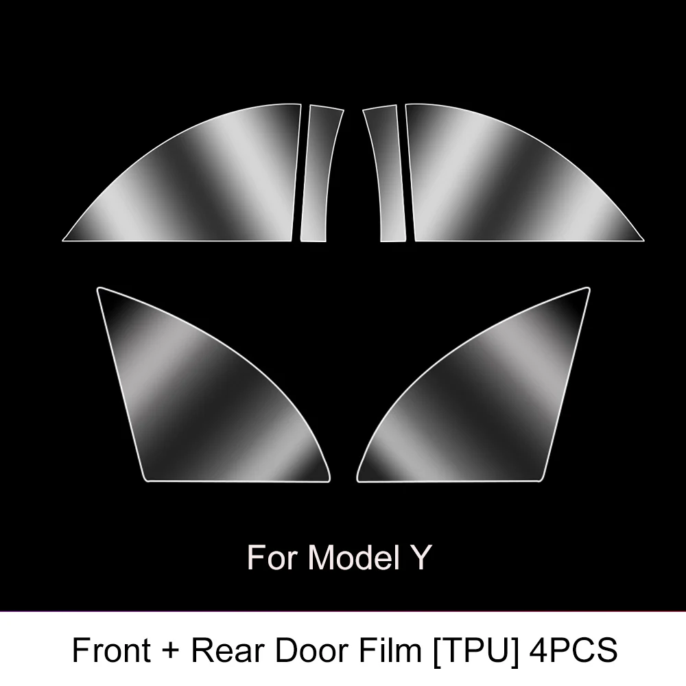 Front Door Rear Door Protective Film For Tesla Model3/Y 2017-2022 Invisible Car Clothing TPU Film Decoration Special Accessories