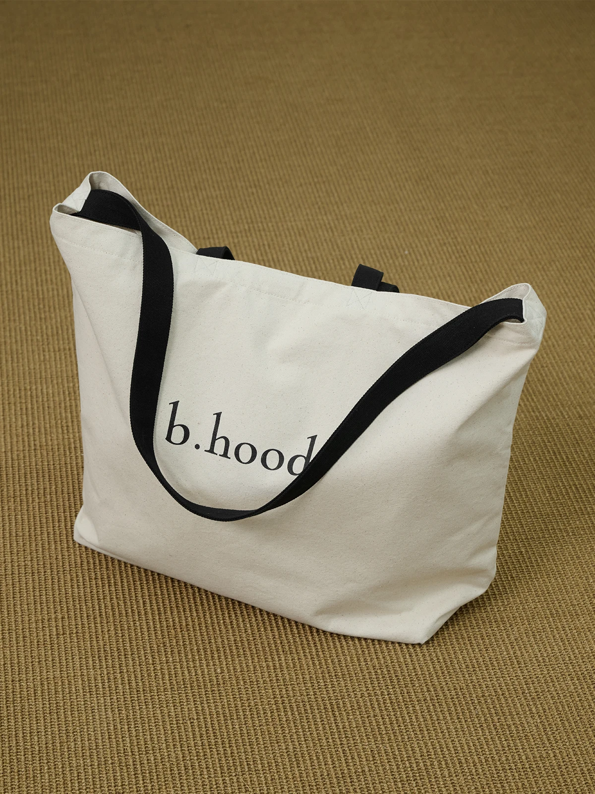 Broshood Bhood Japanese Minimalist Large Capacity Pure Cotton Canvas Tote Bag Single Shoulder Bag Fashionable Trendy Print Ca...