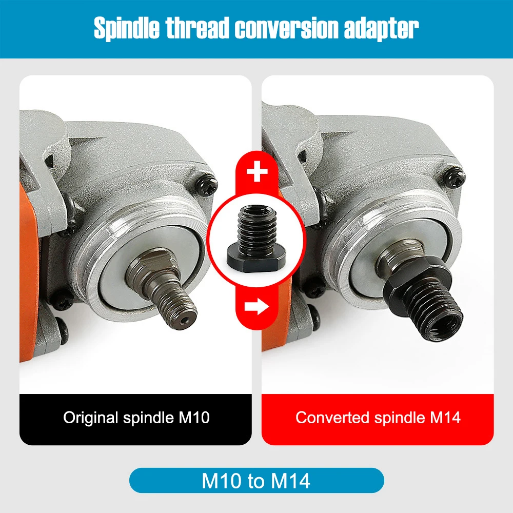 زاوية طاحونة الموضوع تحويل محول M10 M14 16 الجوز ربط قضيب داخلي إلى موضوع خارجي أداة السلطة DIY بها بنفسك اكسسوارات 1 قطعة #3