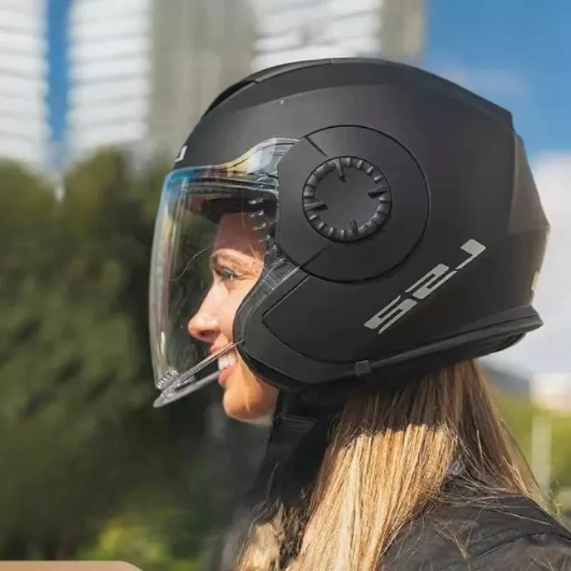 الأصلي LS2 VERSO خوذة عدسة OF570 نصف خوذة أقنعة سوداء خوذة الزجاج الأمامي استبدال الملحقات