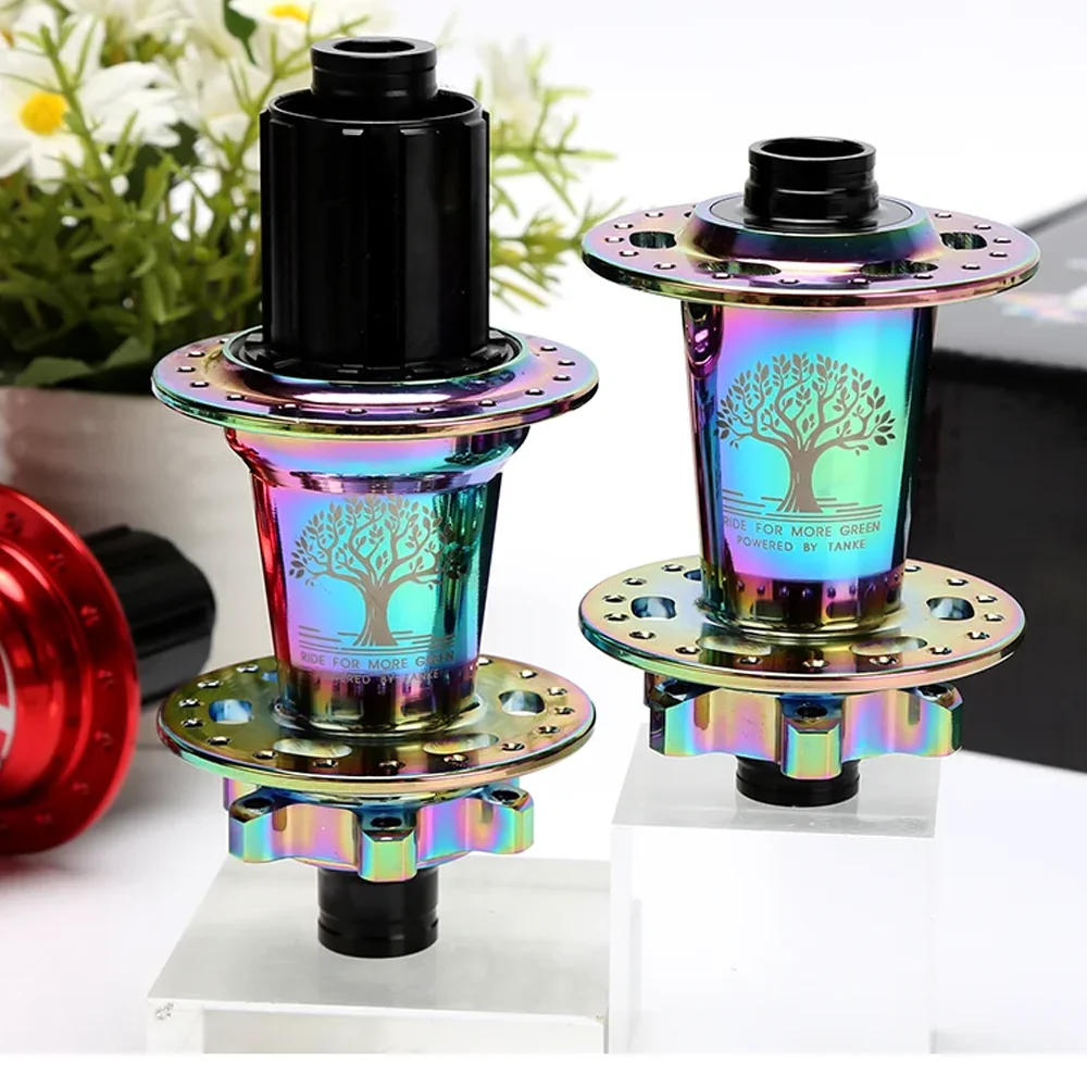 

TANKE 120 Click MTB Bike Hub 6 Bearing Front Rear 36 Holes Disc Brake QR Thru-axle Bicycle Hubs HG