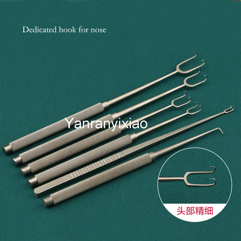 Rhinoplasty อุปกรณ์ชุด18ชิ้นชุดจมูกกระดูก Joseph Stripper,จมูกมีด,กระดูกไม้พาย,Double Claw Hook