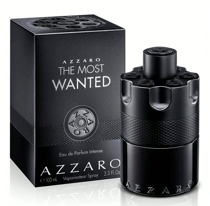 Azzaro The Most Wanted Eau De Parfum Intense Spray For Men EDP Intense Perfume Perfumes 3.38oz/100ml Birthday Graduation Party Travel Camping Outdoors School Campus Trip Festivals Anniversary Winter Christmas