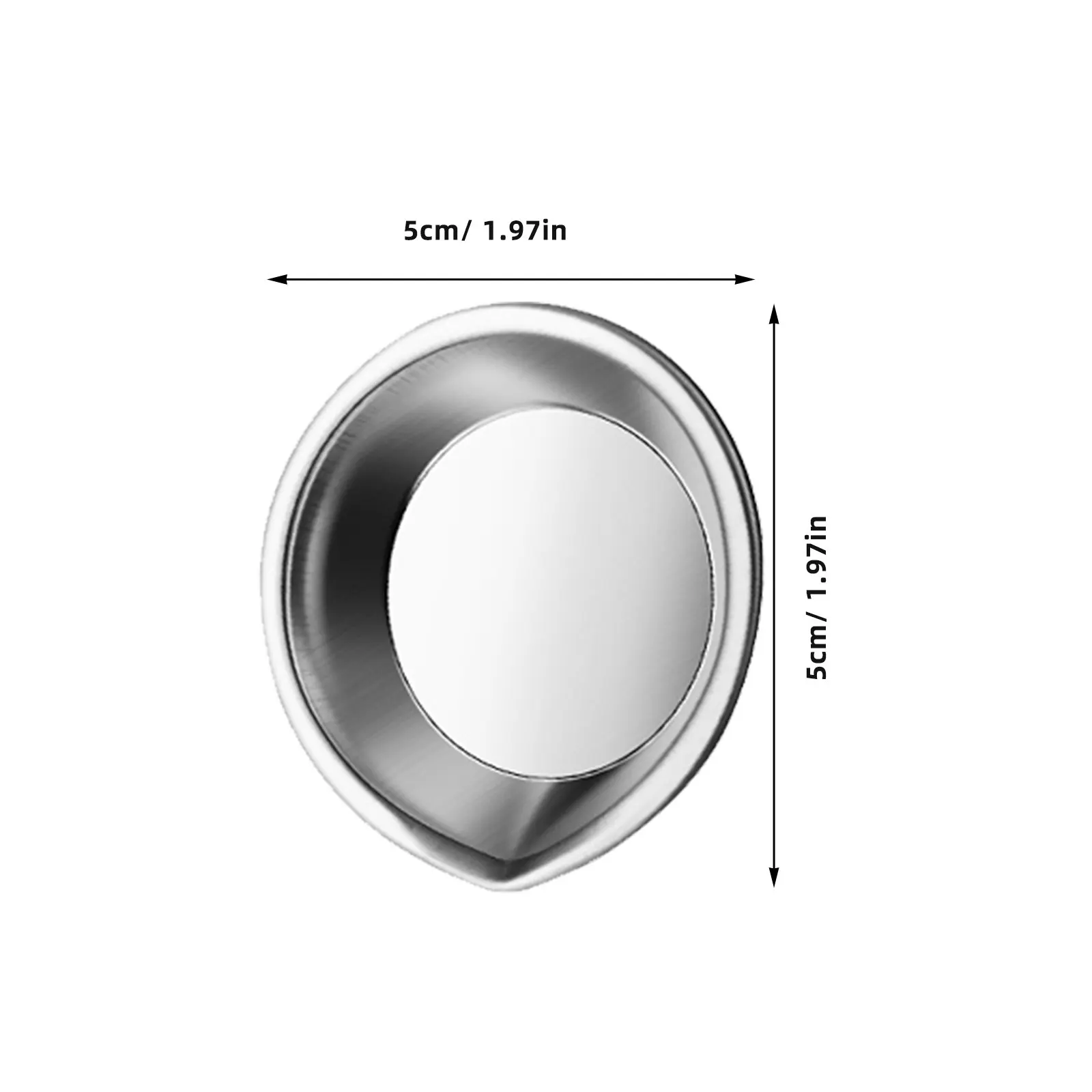6Pcs Stainless Steel Paint Tray Reusable For Scale Painting Art Student Palettes Multi-function Color Mixing