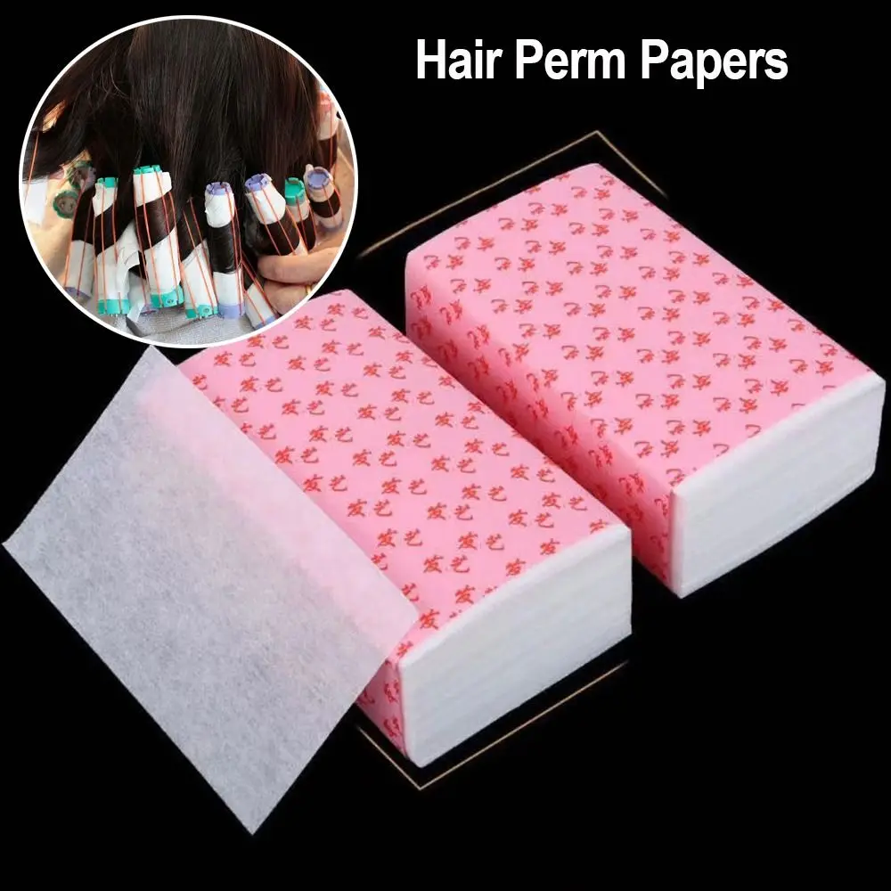 100/130Pcs Adjustable Hair Perm Papers Thicken Easy to Clean Highlighting Hairdressing Professional Styling Tools