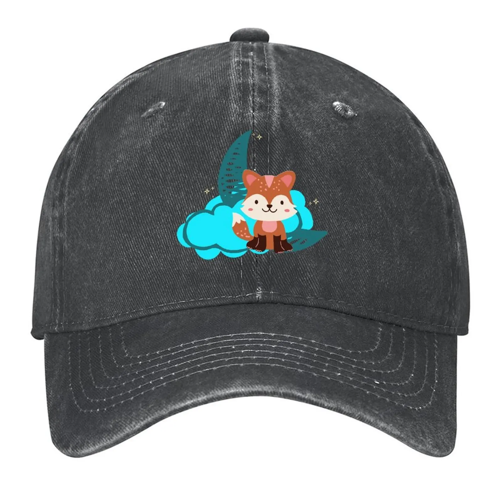 

Fox of blue Baseball Cap Designer Hat Brand Man cap hats on offer tea Hat Women's Men's