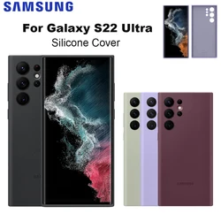 Original For Samsung Galaxy S22 Ultra Case High Quality Silicone Cover Full Protective Shockproof Shell S22Ultra Cover SM-S908B