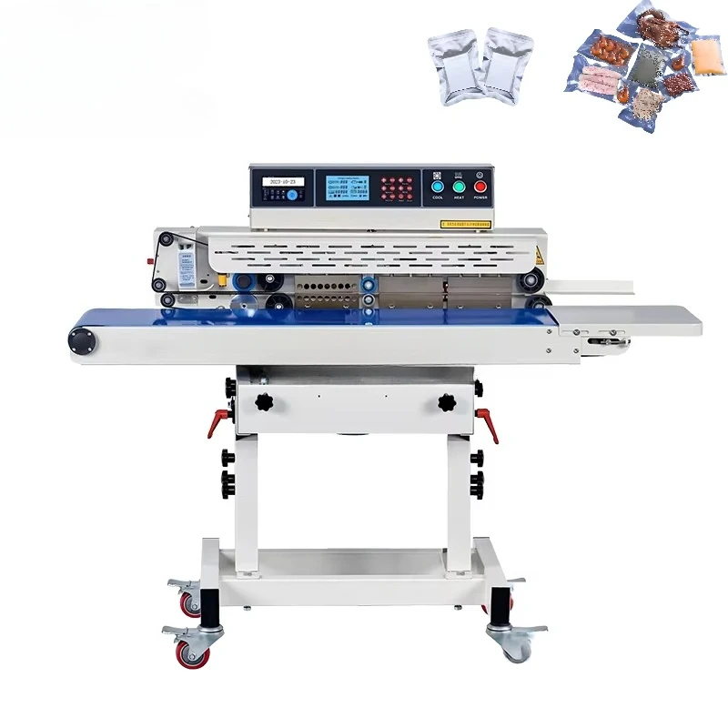 FKJX Continuous vacuum sealing machine is suitable for the one-piece forming of plastic bags and aluminum foil bags