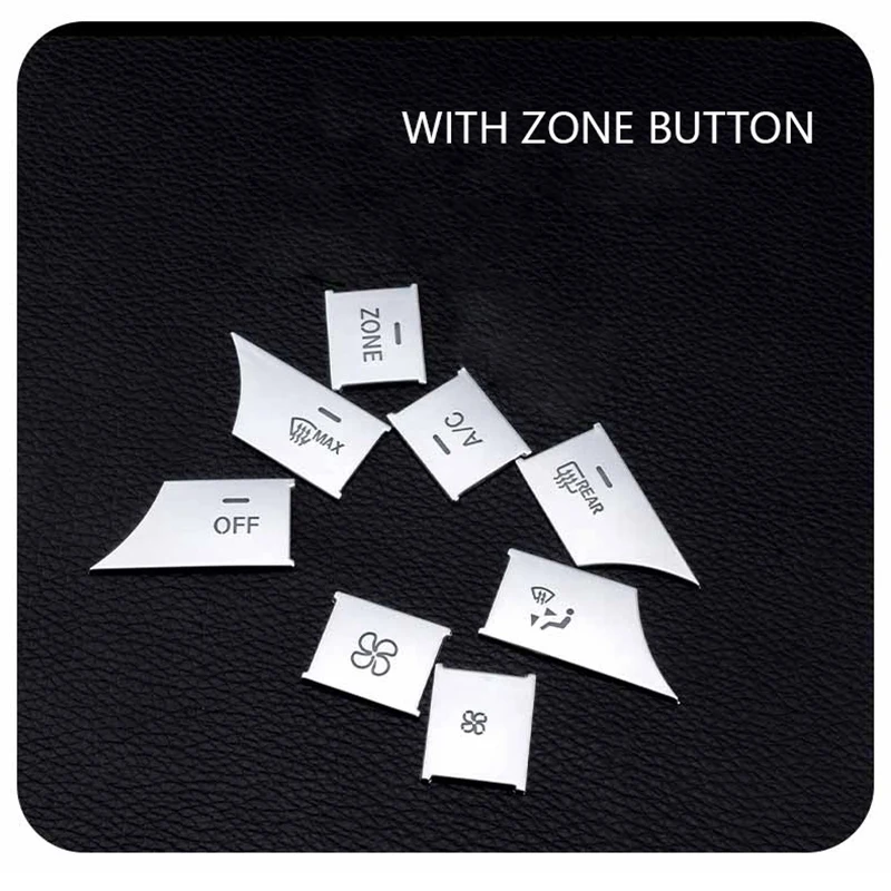 16ชิ้นฝาครอบปุ่มแผงหน้าปัด AC ปุ่มสติกเกอร์ปิดสื่อสำหรับ Mercedes Benz C GLK CLS ML GLE W204