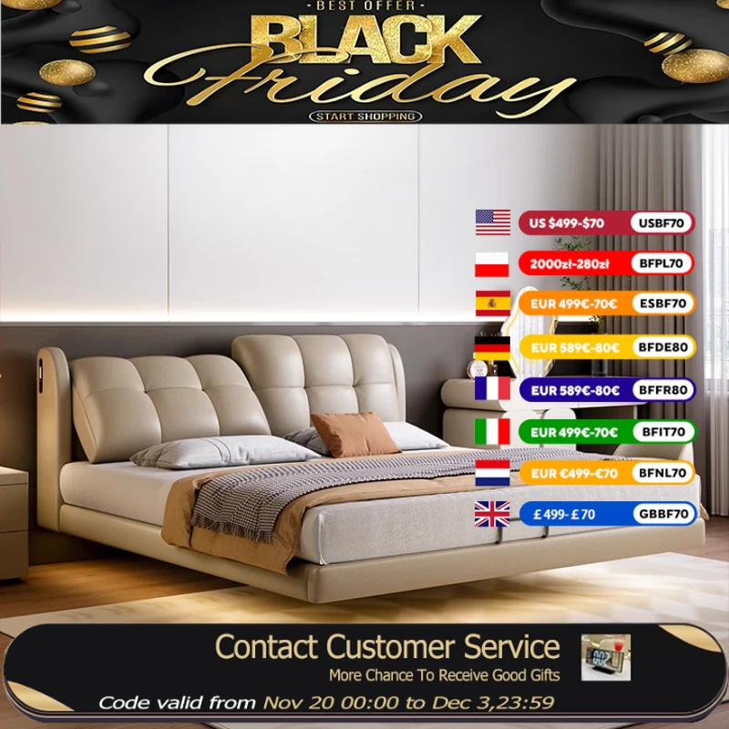 

Мягкая современная двуспальная кровать для хранения, роскошный кожаный дизайн, двуспальная кровать в стиле лофт, экономия места, мебель для дома Camas De Dormitorio