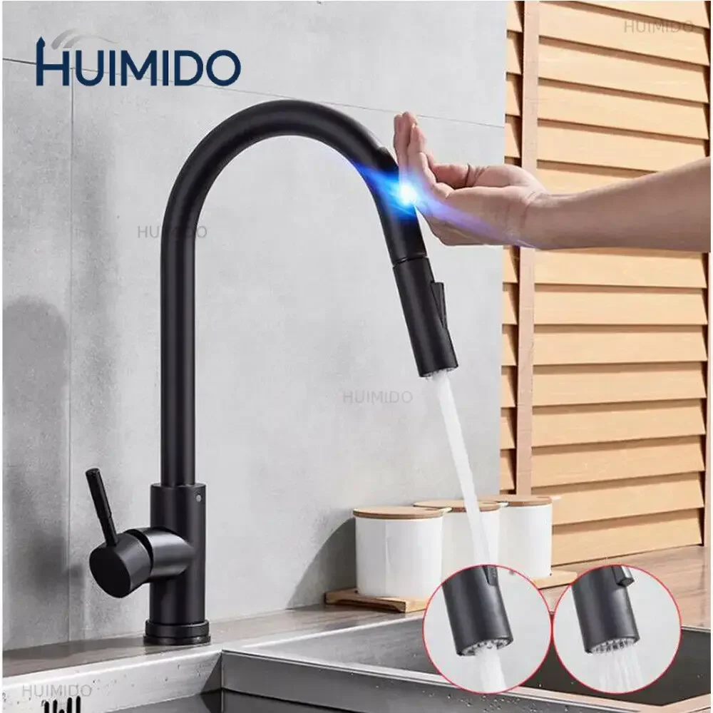 Smart Touch Removable Faucet Stainlesss Steel Induction Sensor Pull-out Faucets Cooking iron for the kitchen Water Hydrant