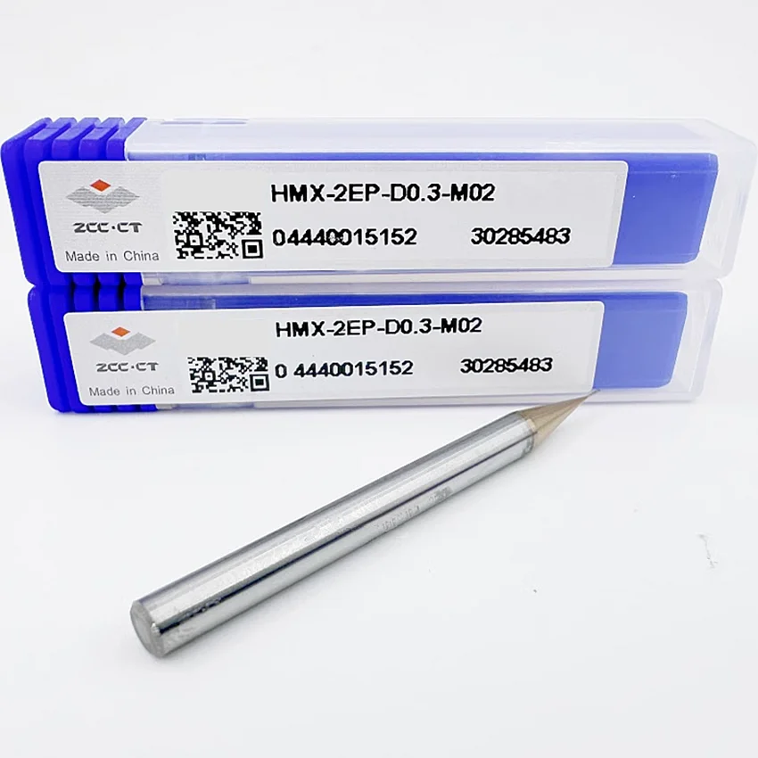 

HMX-2EP-D0.3-M02/HMX-2EP-D0.3-M04/HMX-2EP-D0.4-M02/HMX-2EP-D0.4-M04 ZCC.CT HMX-2EP 2 Flutes Flat end mills 2F End Mills 1pcs/box