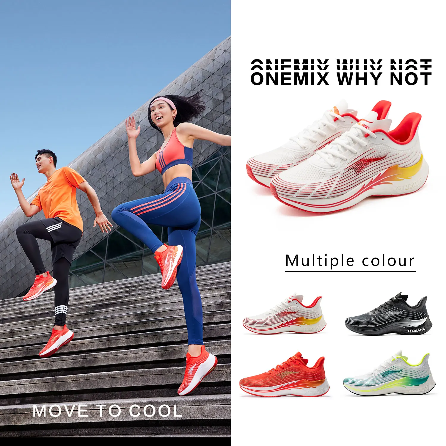 

Onemix Breathable Mesh Running Shoes Men Summer Light Marathon Sport Women Sneakers Man Athletic Shoes Soft Carbon Fibre Plate