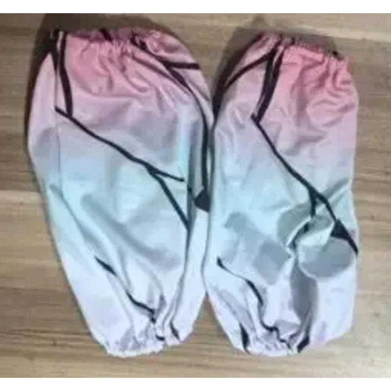 qa156 أنيمي كوتشو شينوبو تأثيري الأكمام كيميتسو نو يابا الأرجواني والأسود الكفة كم قفاز شبكي