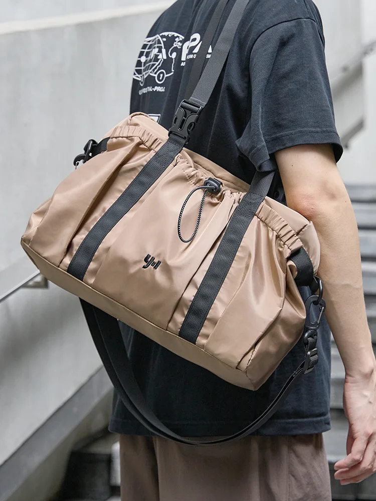 Men's Crossbody Bag Trendy Single Shoulder Bag Travel Backpack Lightweight Simple High School College Student Crossbody Ba