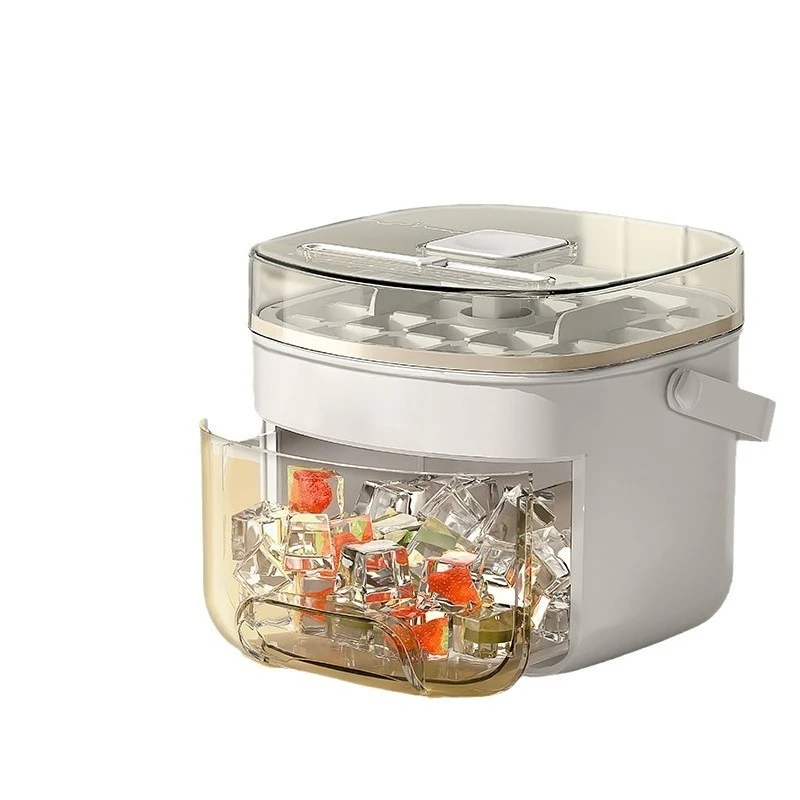 

Portable Ice Cube Tray Ice Maker Press-Type Ice Block Mold Large Capacity