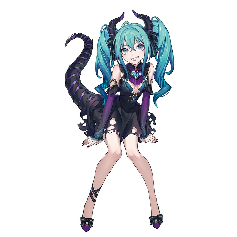 Original FuRyu Prize Figure Anime Action Figure Miku Noodle Stopper Little Devil Ver. PVC Model Doll Toys Colletible Figurals