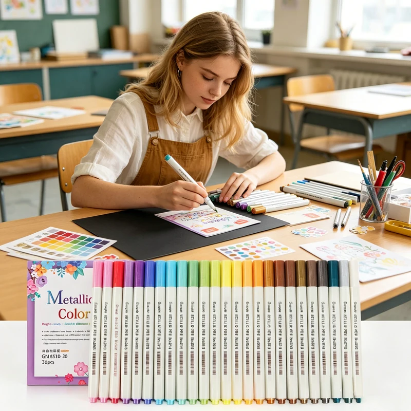 canetas-marcadoras-de-tinta-metalica-gn-10-30-cores-com-ponta-macia-canetas-artisticas-a-prova-d'Agua-para-pintura-em-pedras-criacao-de-cartoes-suprimentos-para-artesanato-diy
