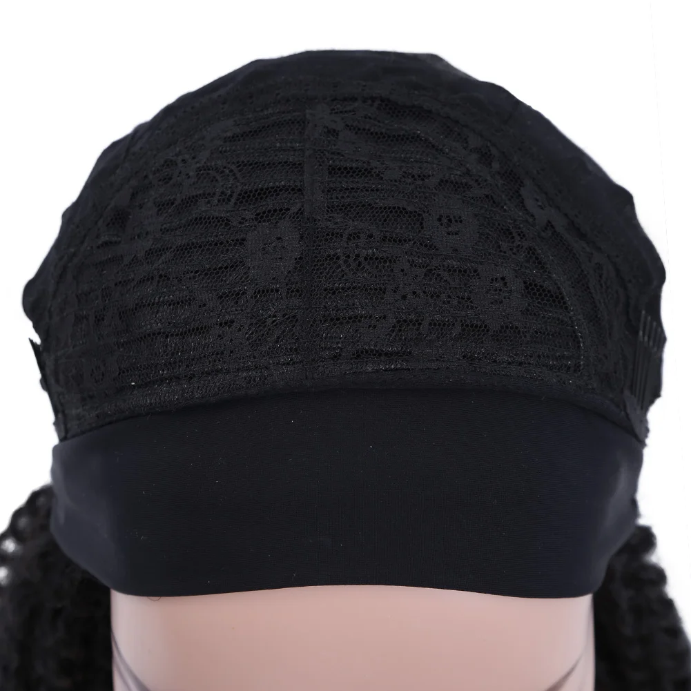 SQRDGQ Synthetic Hair Headband Wigs for Women Curly Wig Female Natural Women\'s Headband Wig Woman Wigs on Clearance Sale