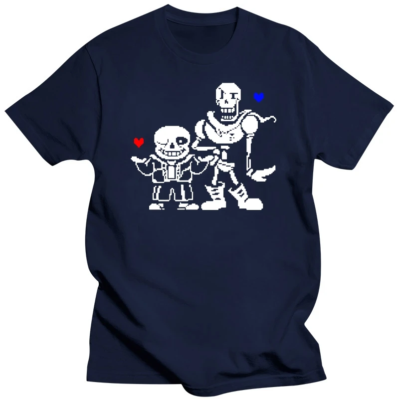 Anime Undertale T Shirt Sans Papyrus Toriel Skeleton Pure Cotton Male Top T-shirts Casual Tops Shirt Cheap Funny Tee Shirt Boy