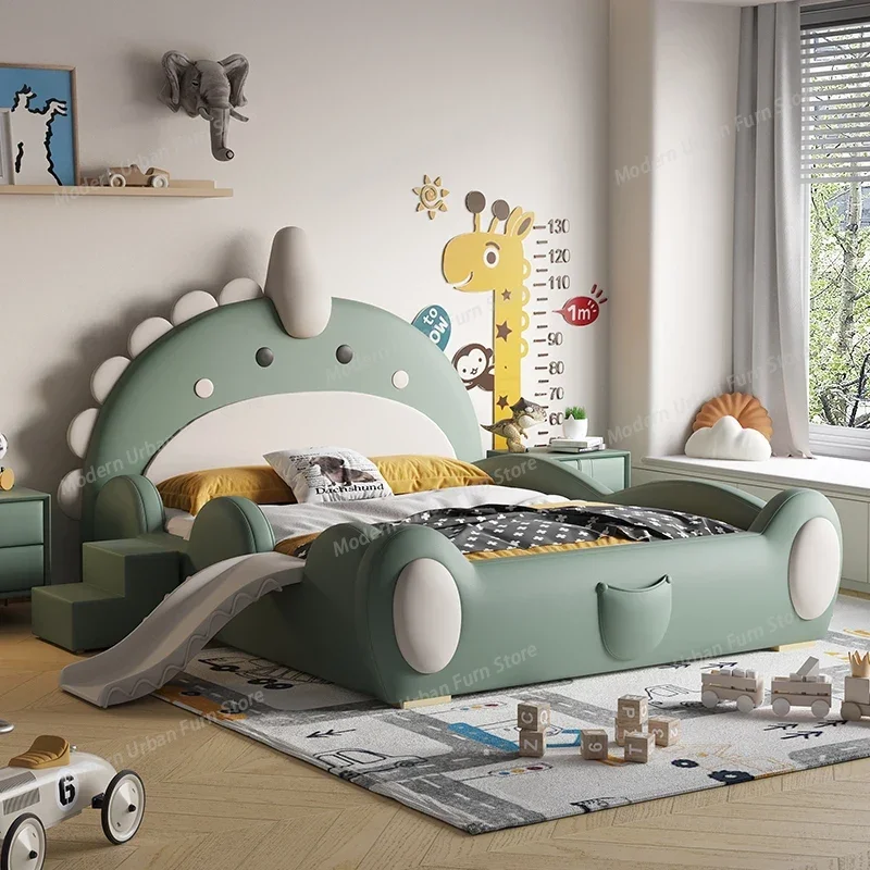 Single Luxury Bed Headboards Modern Floor Castle Full Girls Safe Design Soft Bed Comfortable Camas De Casal Modern Furniture
