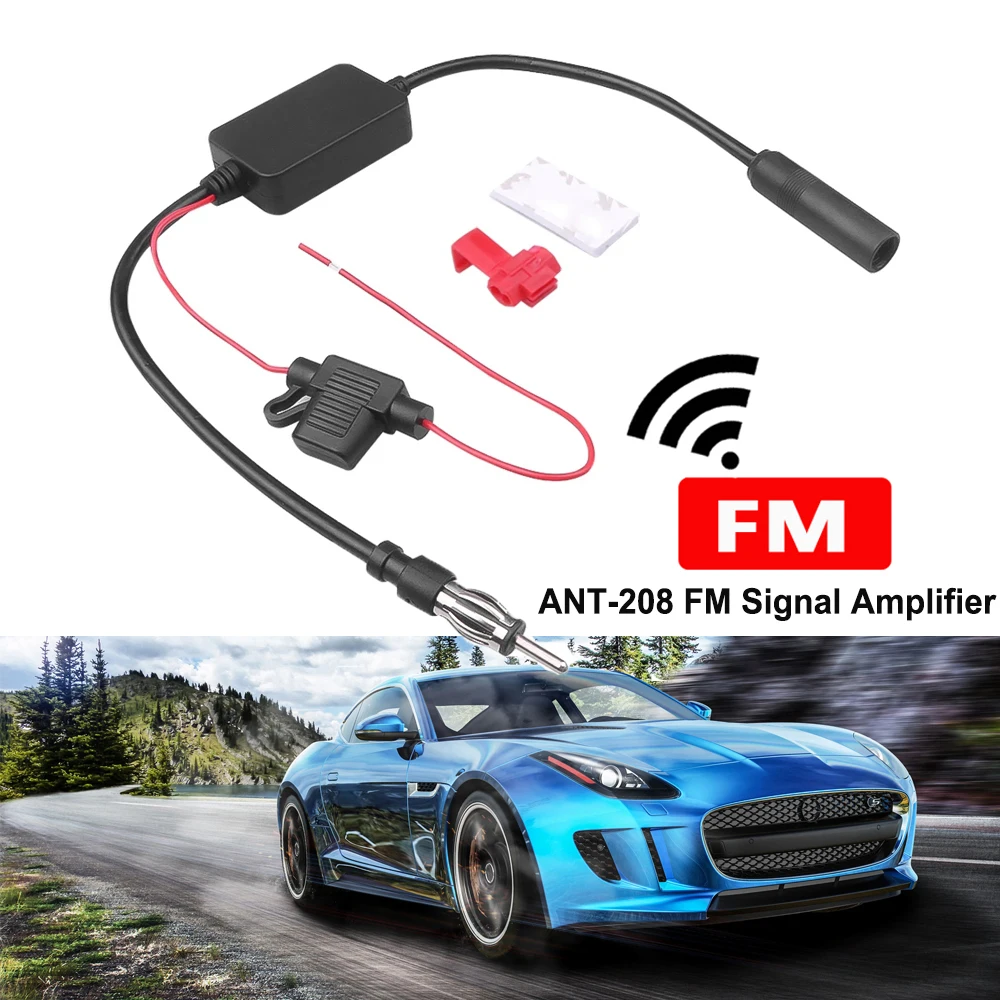 12V Car Radio Antenna FM/AM Radio Signal Amplifier Booster Car Antenna Aerials 330mm For Marine Boat Auto Automobile Accessories