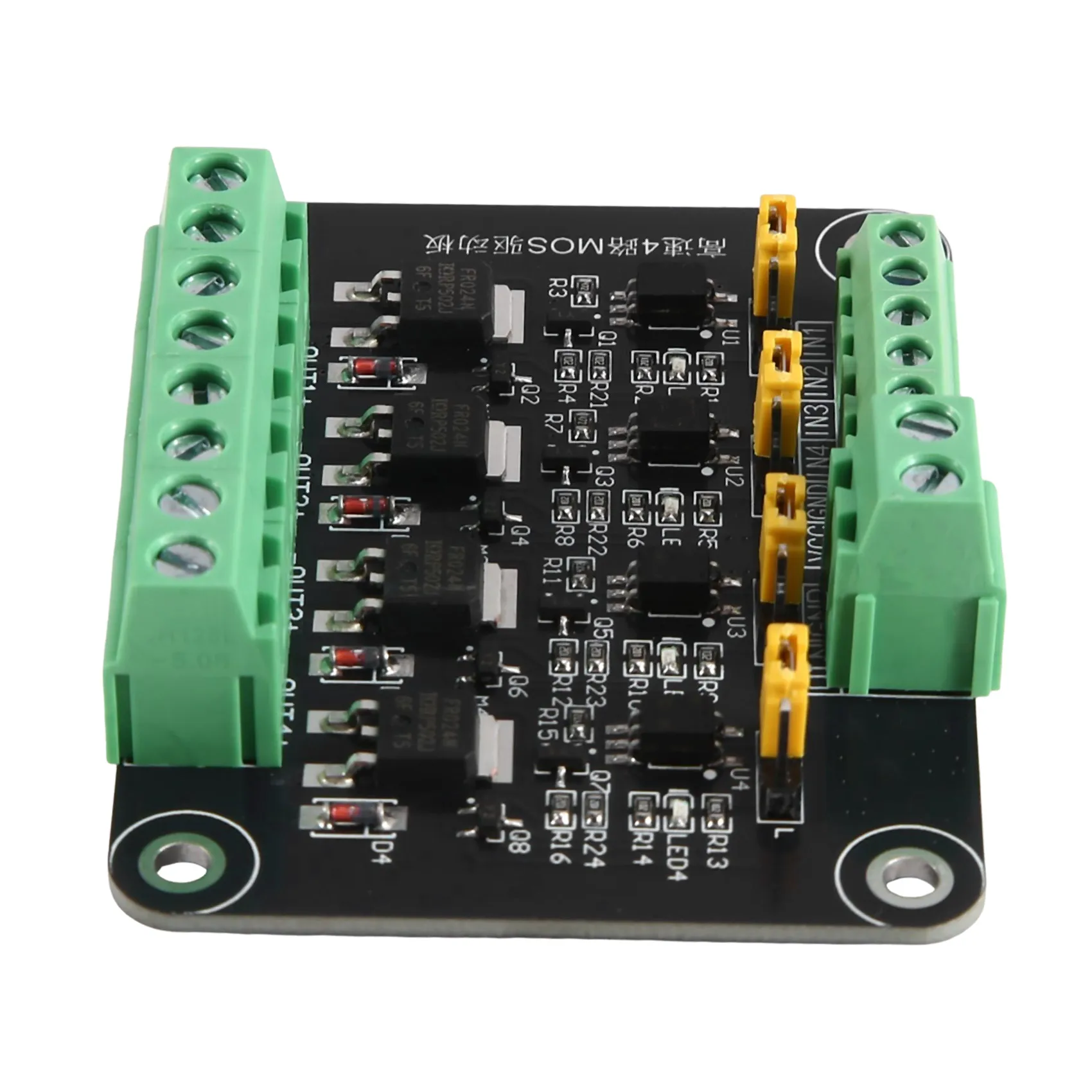 2026 New High-Speed 4-Channel N-Channel MOSFET Module Optocoupler Isolation Signal Amplifier Amplification Control Board 5V