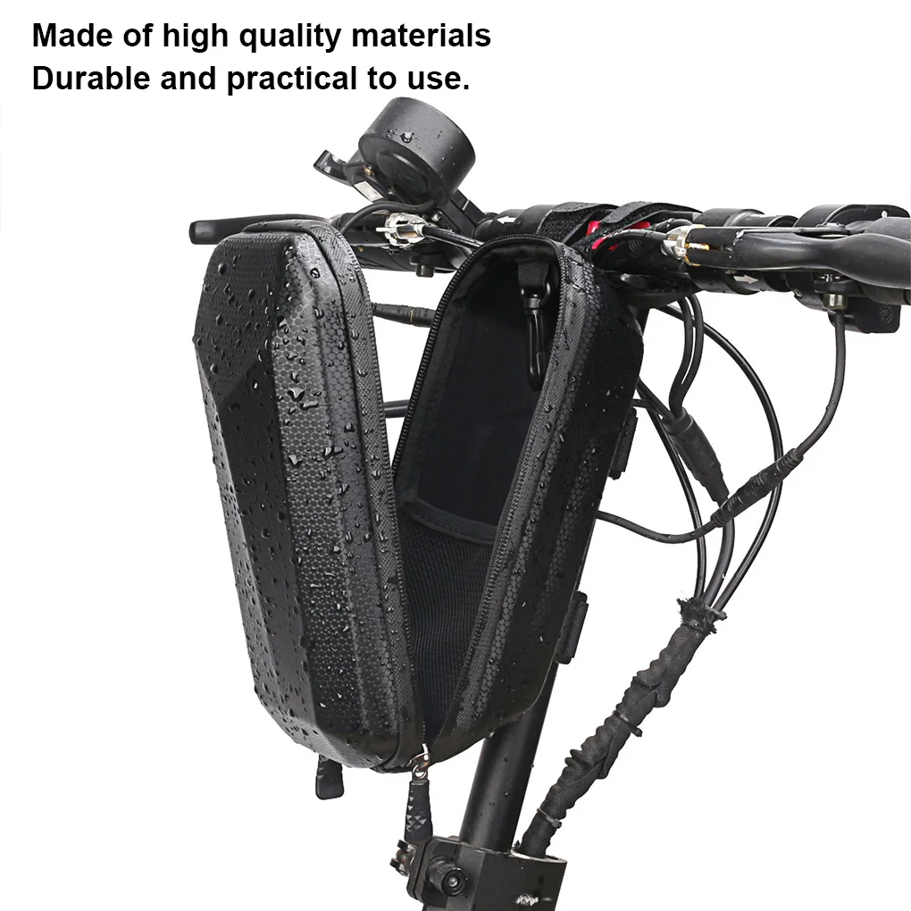 

Universal Electric Scooter Front Bag Coins Tools Organizer Splash Proof Waterproof Hard Shell Zipper Pouches Accessory