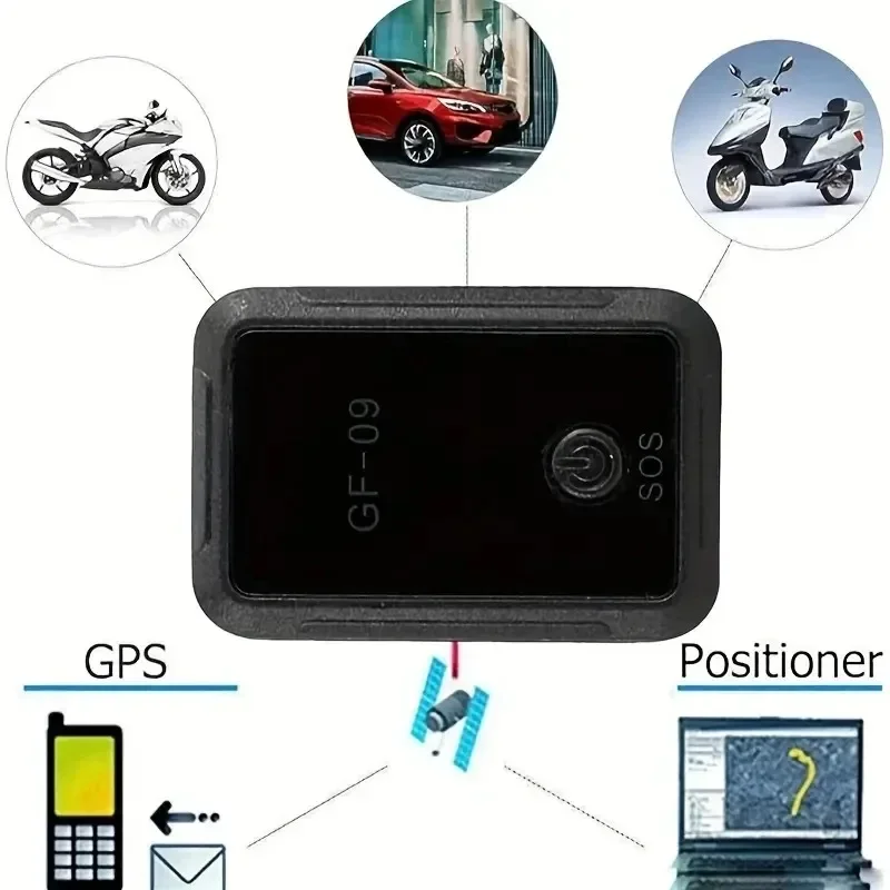 Rastreador Mini GPS GF09 2G, localizador de seguimiento antirrobo para vehículos en tiempo Real, dispositivo de seguimiento GPS en tiempo Real para coche