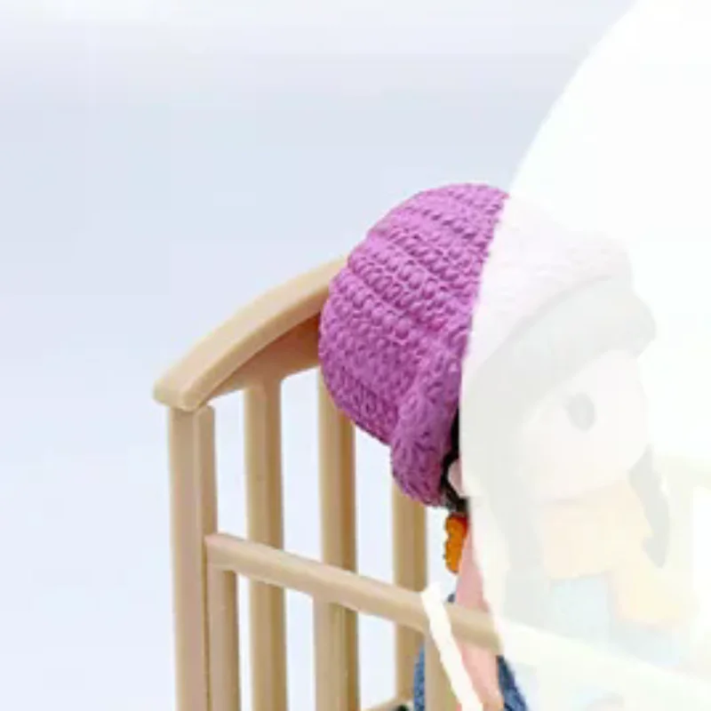 1/12 دمية مهد صغير سرير بيبي سرير هزاز نموذج الأثاث اكسسوارات ل بيت الدمية ديكور الاطفال التظاهر اللعب اللعب هدية #1