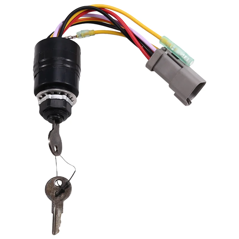 

AASS-129572 Ignition Switch Assy Key For Mercury Outboard Box Tracker Boats With 2 Keys 3 Position 6 Wire Connectors