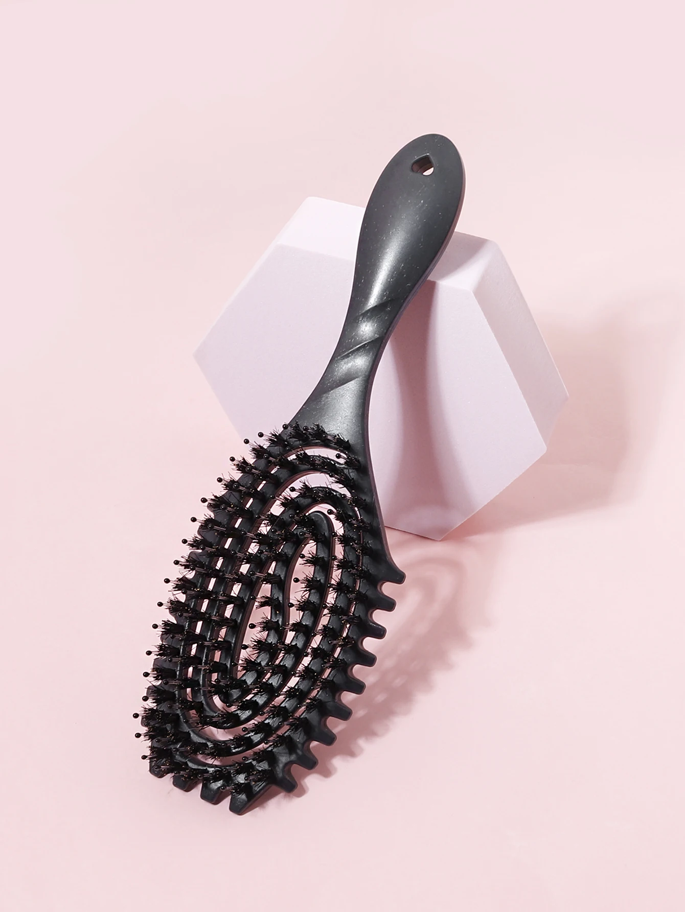 Hollow Comb with Bristles, Scalp Massage Comb
