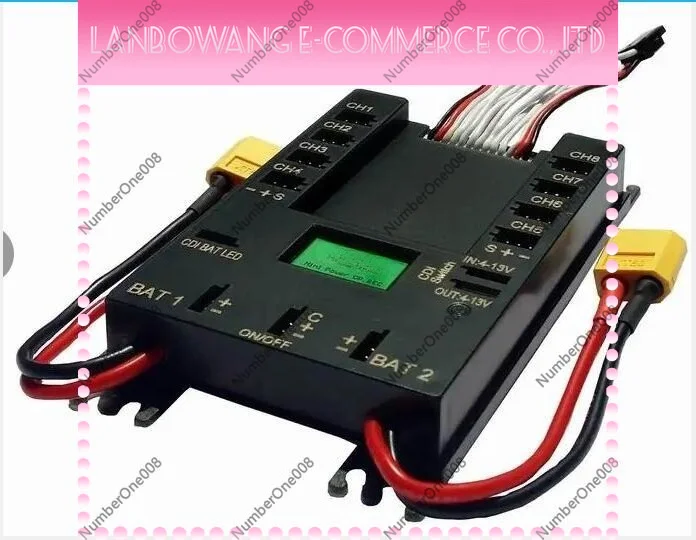 2104 Mini Power Box 30A BEC 7-13V RC Airplane Power Distribution Module Aircraft Accessory